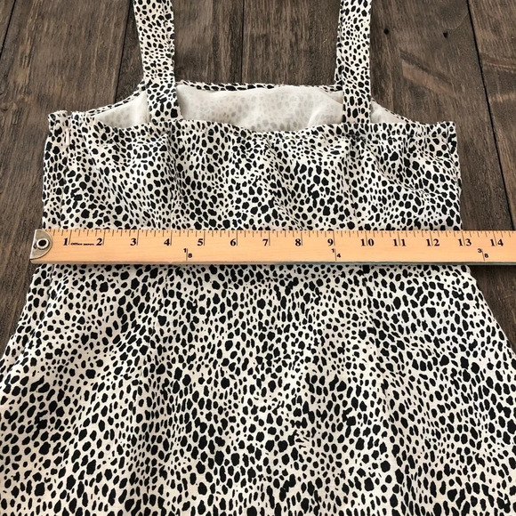 American Eagle Cheetah Tank Linen Blend Mini Dress - Picture 7 of 9